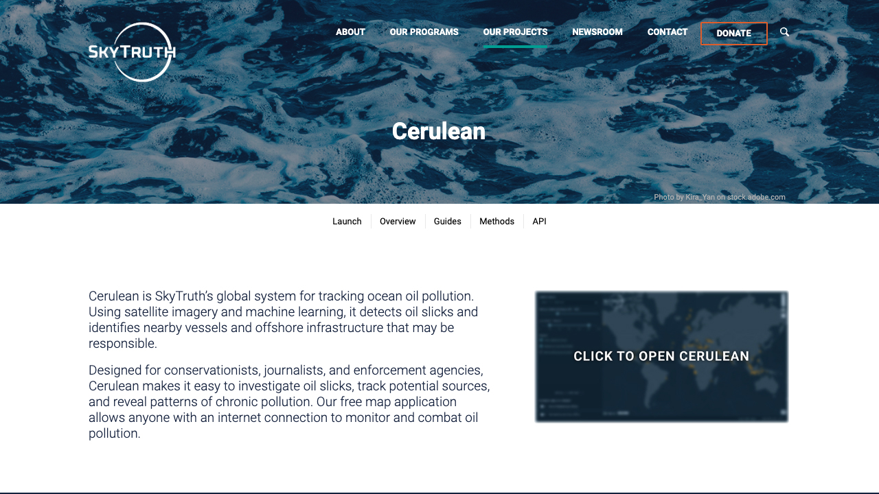 SkyTruth Cerulean – Tracking Down Polluters at Sea by SkyTruth