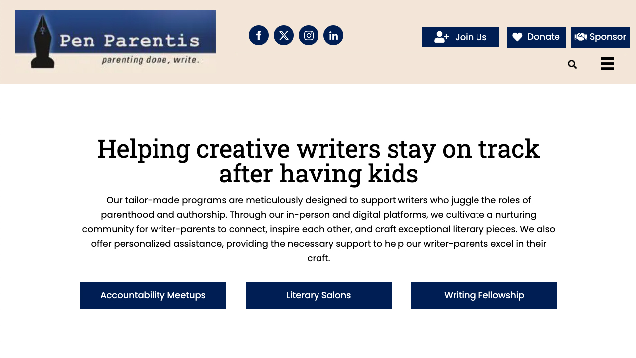 Pen Parentis Literary Career Salons: authors demystify the process of writing while parenting by Pen Parentis