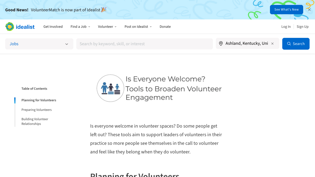 Is Everyone Welcome?  Tools to Broaden Volunteer Engagement by Council for Certification in Volunteer Administration