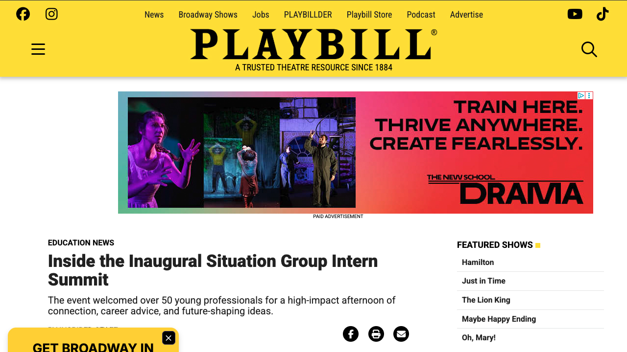 Situation Group's Inaugural Intern Summit by Situation Project