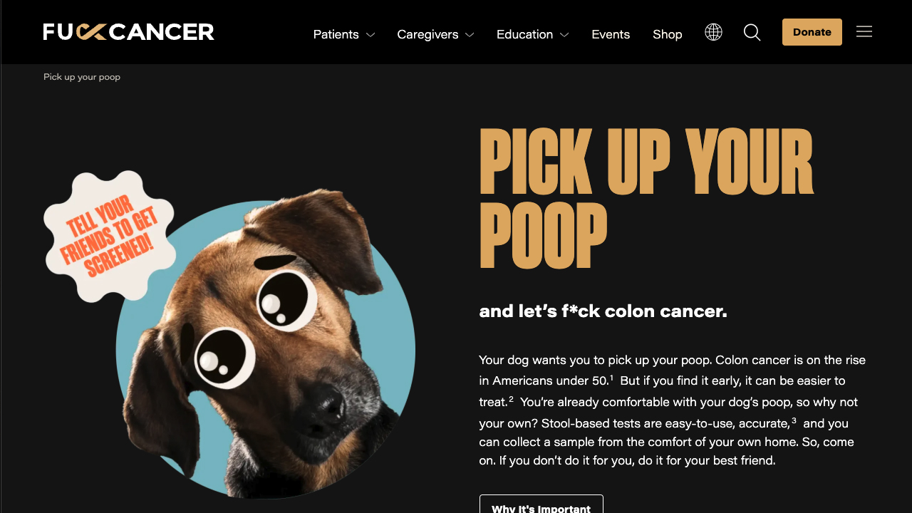 Pick Up Your Poop Campaign by Exact Sciences