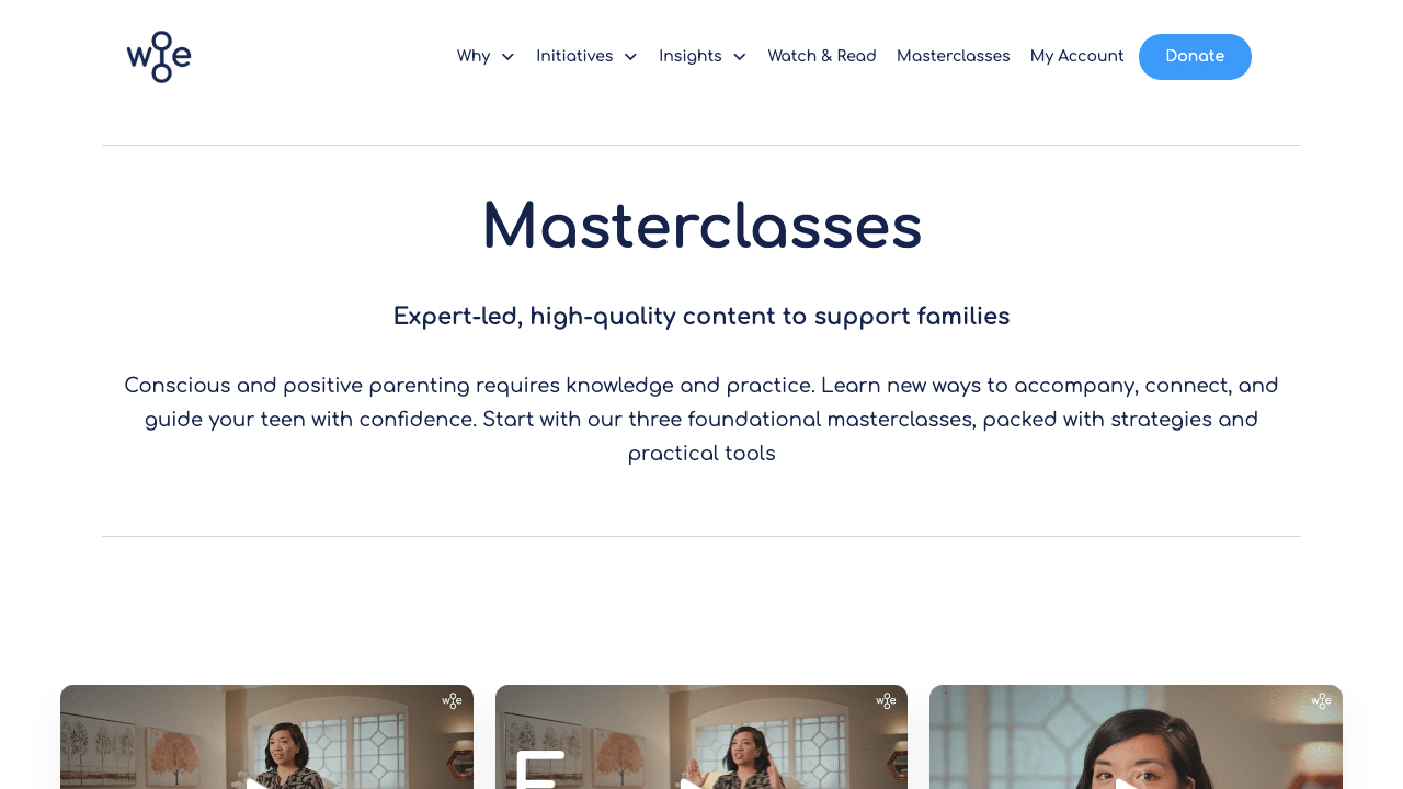 Conscious and Positive Parenting Foundational Masterclasses by WeSee Education