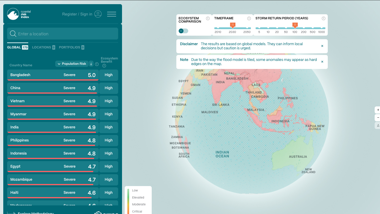 Coastal Risk Index by Ode