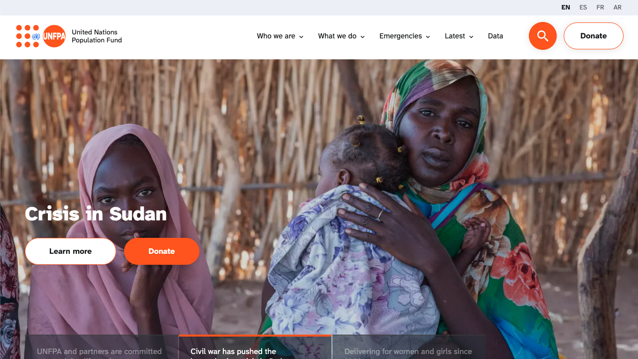UNFPA Global website by UNFPA