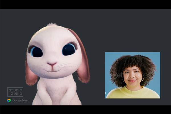 Google Meet Expressive Bunny by Studio Zubio