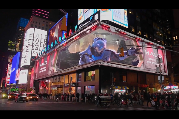 Halo 3D Billboard by LAUNDRY