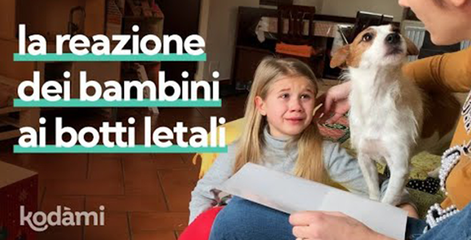 Screenshot of the entry for Gli effetti dei botti sugli animali
