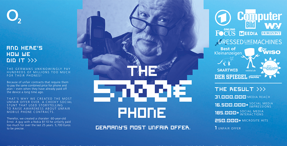 Screenshot of the entry for The 5700 Euro phone.  Germany´s most unfair offer.