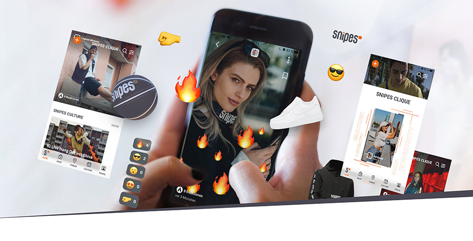 Screenshot of the entry for SNIPES App: Social Commerce