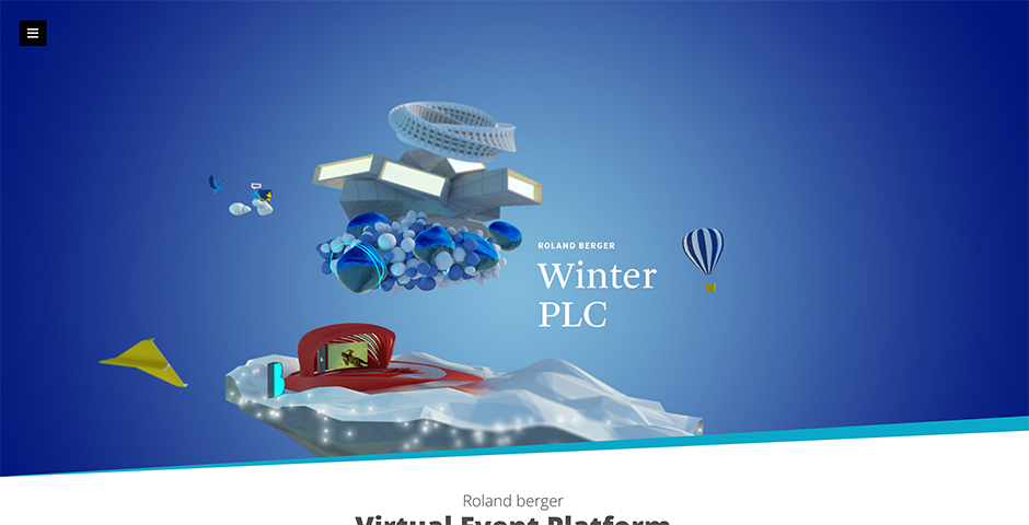 Screenshot of the entry for Virtual Event Platform - Roland Berger