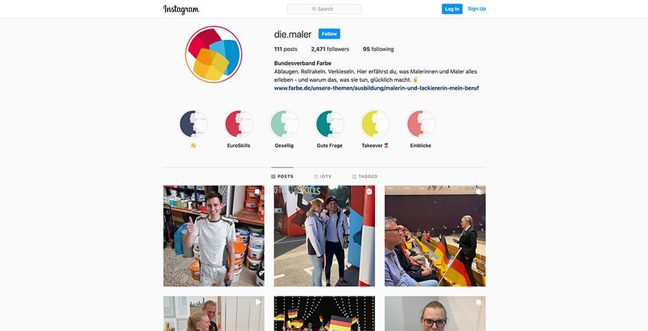 Screenshot of the entry for Nachwuchskampagne - Klingt komisch, macht aber gl&uuml;cklich.