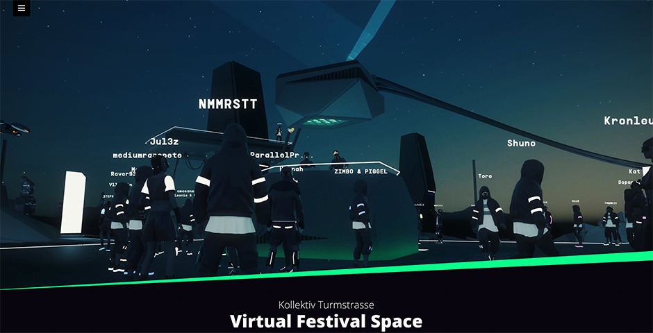 Screenshot of the entry for Virtual Festival Space - Kollektiv Turmstrasse
