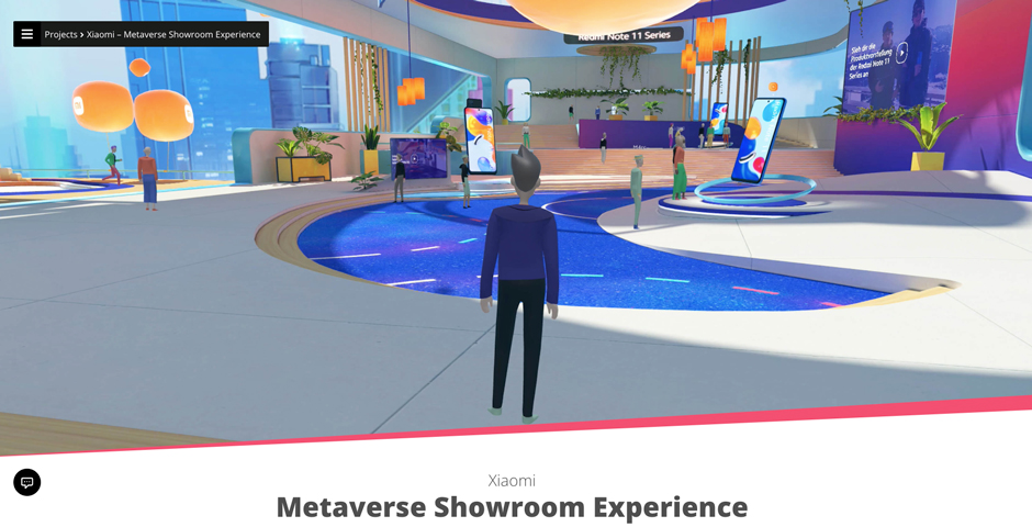 Screenshot of the entry for Xiaomi - Metaverse Showroom Experience