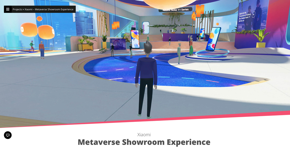 Screenshot of the entry for Xiaomi - Metaverse Showroom Experience