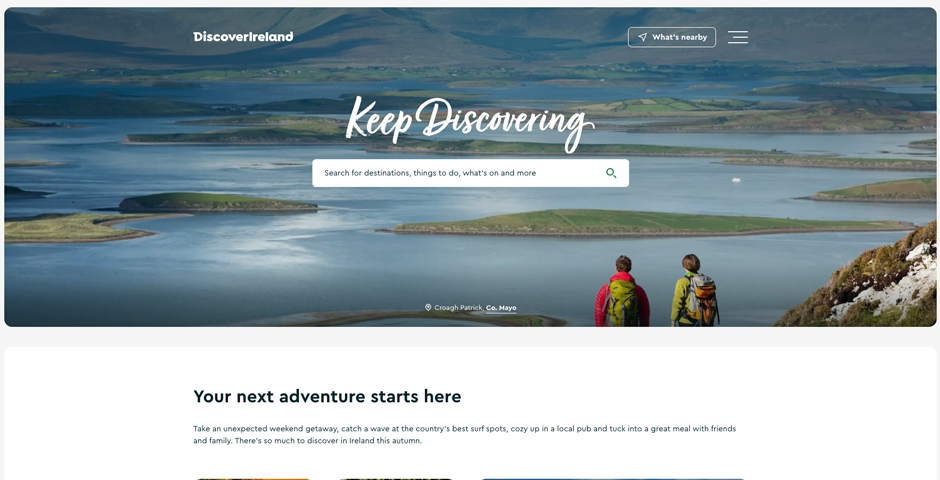 Screenshot of the entry for All human/Discover Ireland