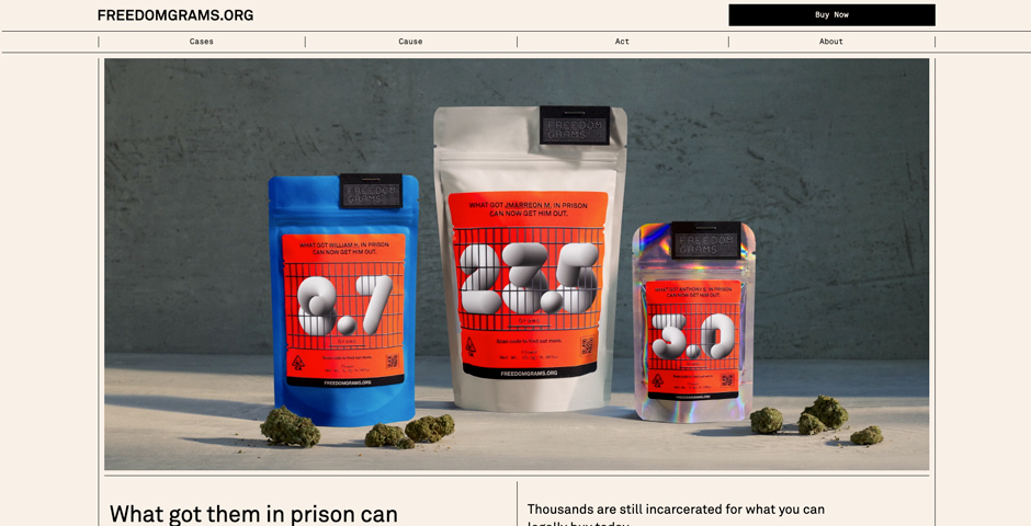 Screenshot of the entry for Freedom Grams