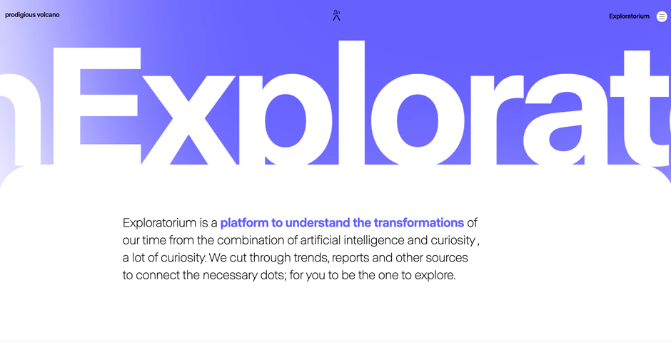 Screenshot of the entry for Exploratorium 2022