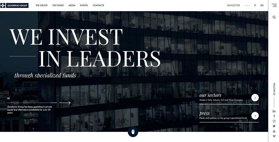 Screenshot of the entry for Quadrivio Group