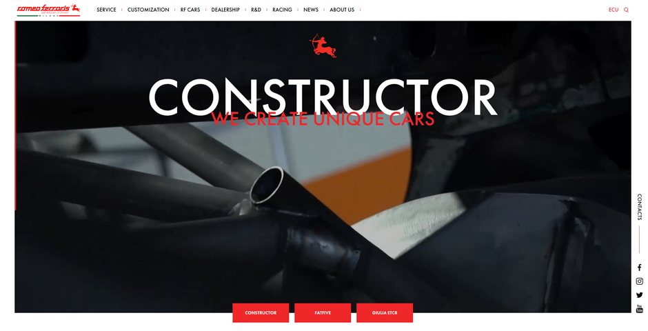 Screenshot of the entry for Romeo Ferraris