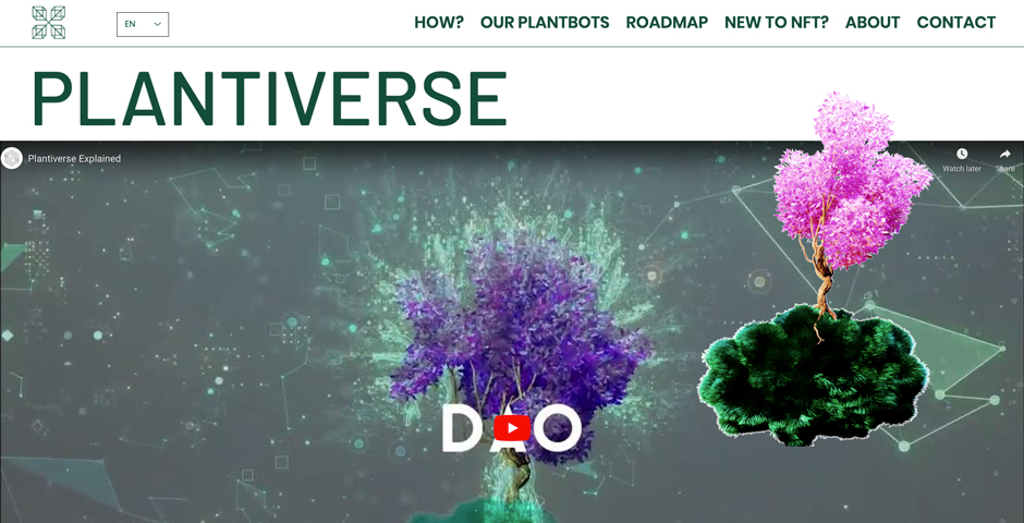 Screenshot of the entry for Plantiverse - Building an Interspecies Metaverse