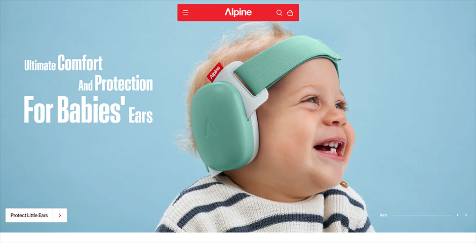 Screenshot of the entry for Alpine