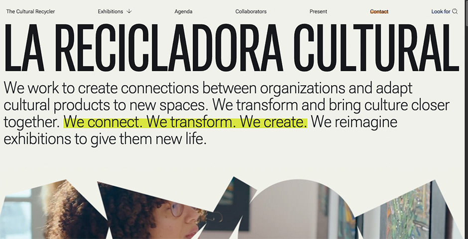 Screenshot of the entry for La Recicladora Cultural