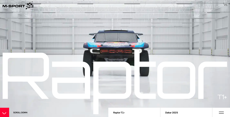 Screenshot of the entry for Ford M-Sport Raptor - Web Experience