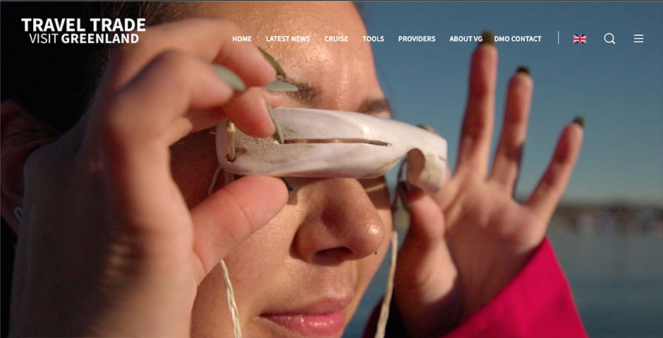 Screenshot of the entry for Visit Greenland: See Greenland through local eyes