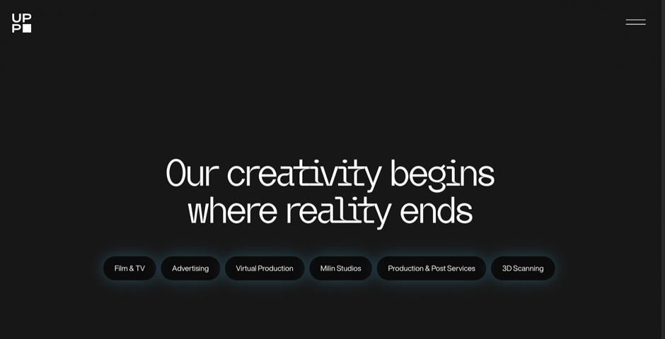 Screenshot of the entry for An immersive website worthy of a Hollywood VFX studio