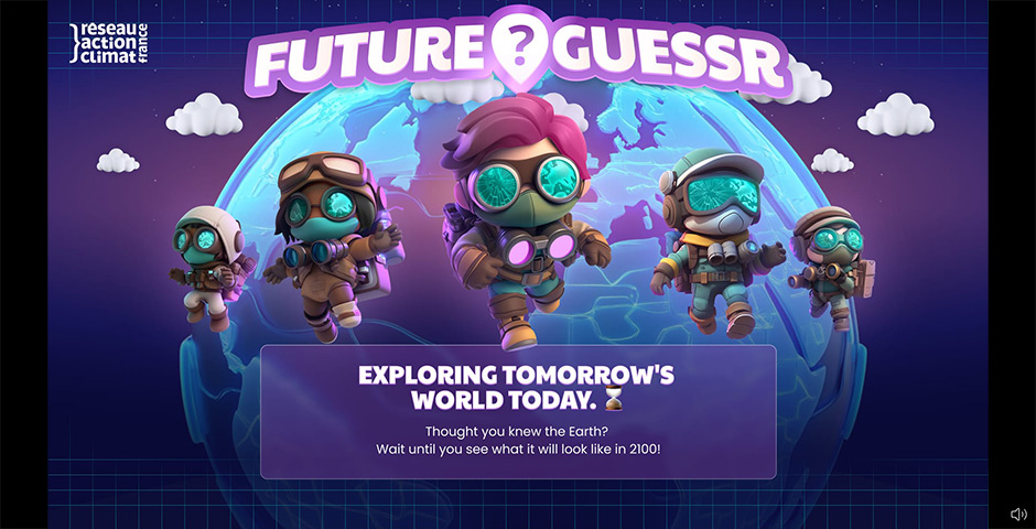 Screenshot of the entry for FutureGuessR by R&eacute;seau Action Climat