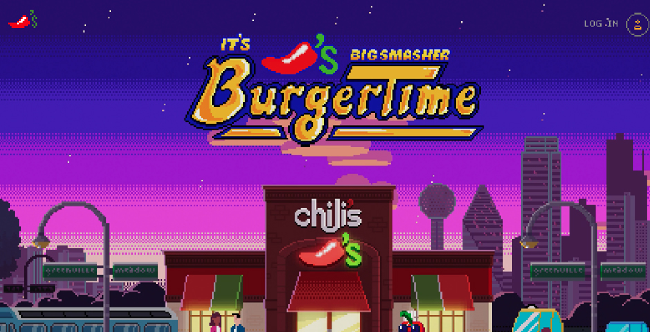 Screenshot of the entry for Chili's BurgerTime Arcade Game