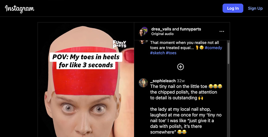 Screenshot of the entry for Am I the Drama?