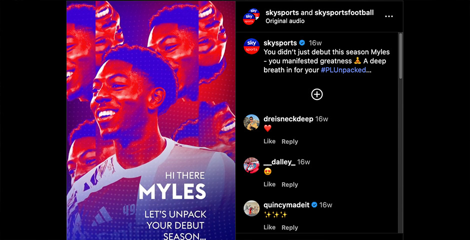 Screenshot of the entry for Premier League Unpacked