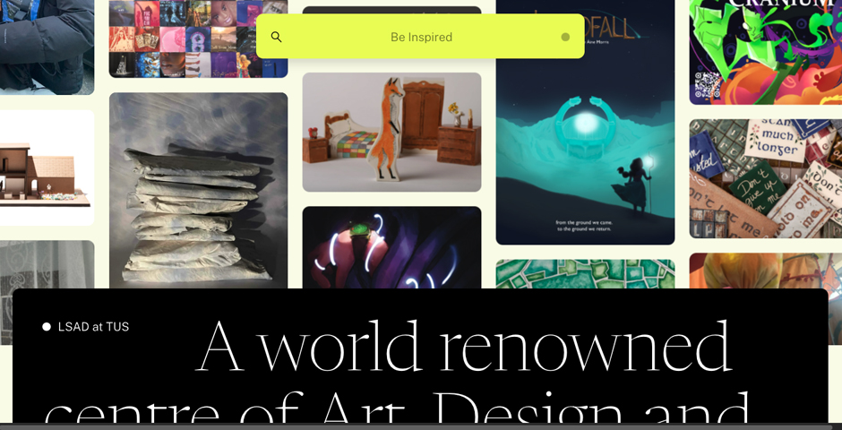 Screenshot of the entry for Limerick School of Art & Design