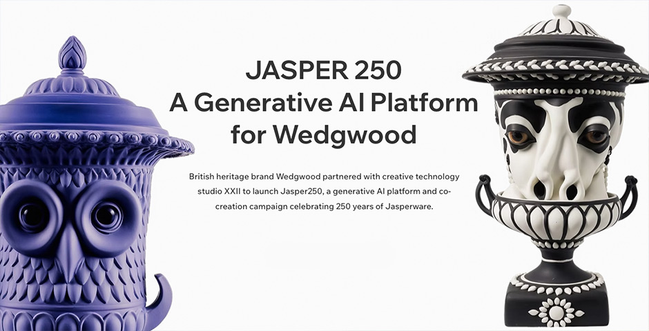 Screenshot of the entry for Jasper 250 by XXII Studio for Wedgwood