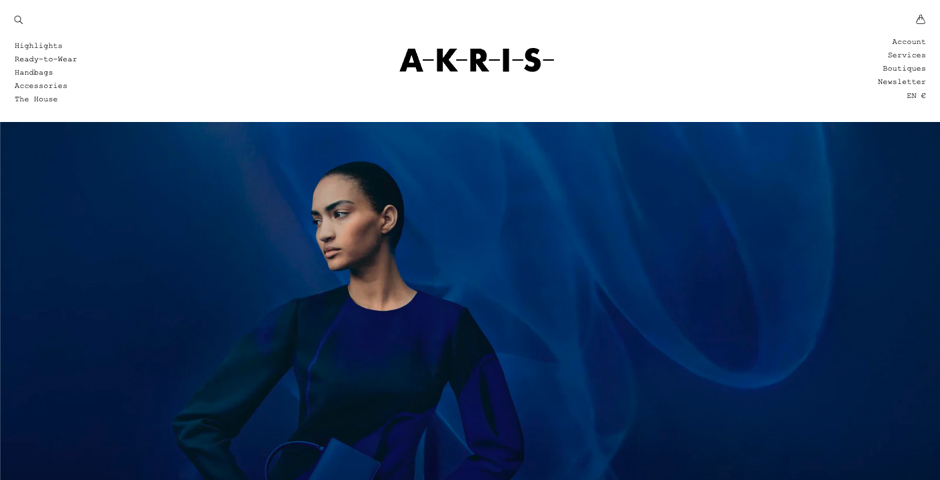 Screenshot of the entry for Akris