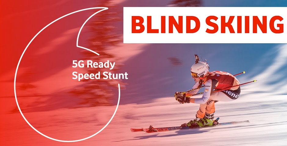 Screenshot of the entry for Vodafone Speed Stunt 5G Blind Skiing